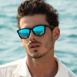 STGATN Keyhole Square Polarized Sunglasses for Men Women Driving Fishing Sport Sun Glasses UV Protection ST006