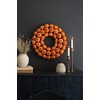 Kalalou ORANGE FAUX PUMPKIN WREATH