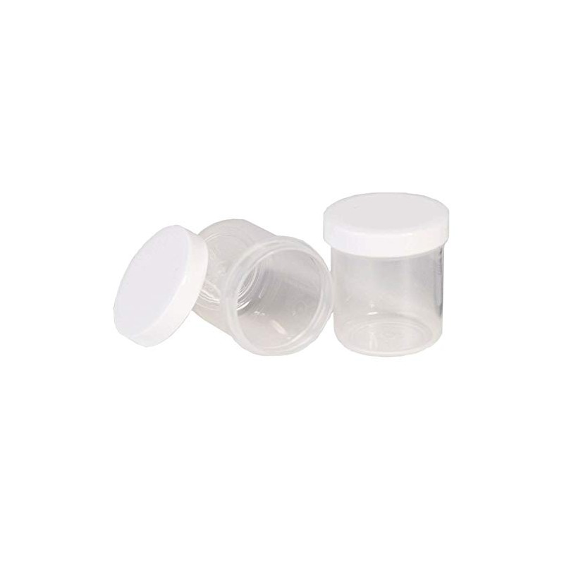 50 Cream Pots Jars Tins 10 g 12 ml Clear