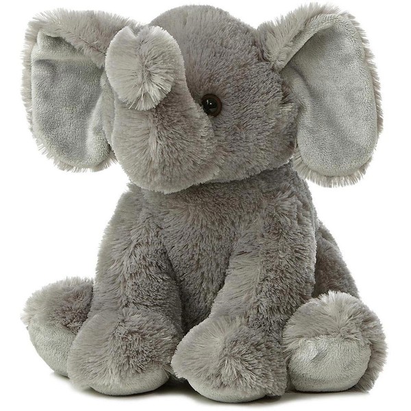 Aurora® Cuddly Elephant Stuffed Animal - Cozy Comfort - Endless Snuggles - Gray 14 Inches