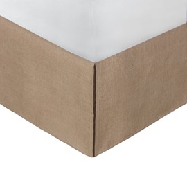 Greenland Home - GL-1710EBKT Burlap Bed Skirt, Natural, Twin