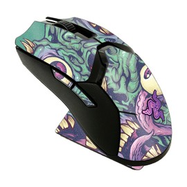 MightySkins Glossy Glitter Skin Compatible with Razer Viper Ultimate - Eyes and Teeth | Protective, Durable High-Gloss Glitter Finish | Easy to Apply and Change Styles | Made in The USA