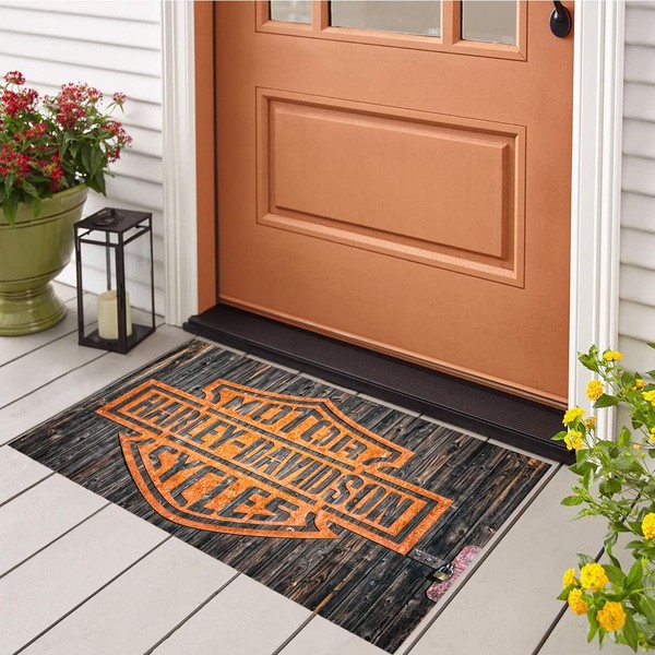 Harley Davidson Doormat, Harley Mat, Modern Doormat, Home Decor, Front Door Mat, Door Mat, Non-Slip, Out Doormat, phrly_14.1 (20x28_inc(50x70_cm)