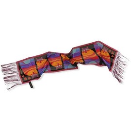 Rainbow Cats Scarf by Laurel Burch