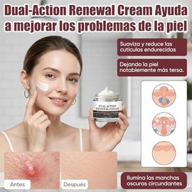 2pcs Dual-Action Renewal Cream，Hidratante facial, suaviza la piel, mejora la barrera cutánea, adecuado para todo tipo de piel