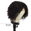 Blissource Short Curly Human Hair Wigs for Black Women 10inch