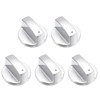 sourcing map 5Pcs Gas Stove Knob, 6mm Universal Cooker Replacement