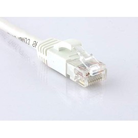 Networx® RJ45 Cat 6 Ethernet Patch Cable 14 Foot White Booted UTP for PC, TV, Tablet, Gaming, Routers, and Printers, High Speed 10Gbps, Gold Plated, Indoor/Outdoor Use