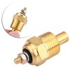 CYSFETENA Metal Water Temperature Sensor,Golden Coolant Temp Sensor,Accurate Temperature Sending