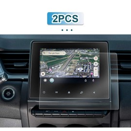 YEE PIN 7-Zoll PET Material Kompatibel mit 2020-2022 2023 Renault Zoe/Clio 5 Easylink/Captur mk2 / Arkana Schutzfolie Navigation Displayschutzfolie Kratzfest Transparent 2 Stücke