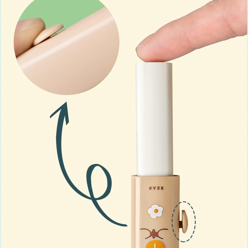 Cute Erasers, Sliding Retractable Pencil Eraser with 2 Refill Eraser,