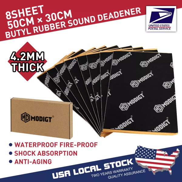MGT Car Sound Deadening Mat 165mil 8sheets Automotive Noise Deadener