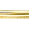 Decorative Wax Strips Assortment, 22 cm, Pack of 12 Gold