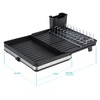 Home Zone Living Large Collapsible Dish Drying Rack for Kitchen