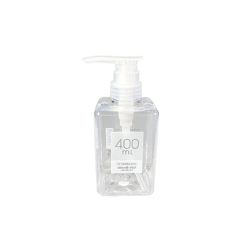 Cainz Refill Bottle, Clear, PET Pump Type, 13.5 fl oz