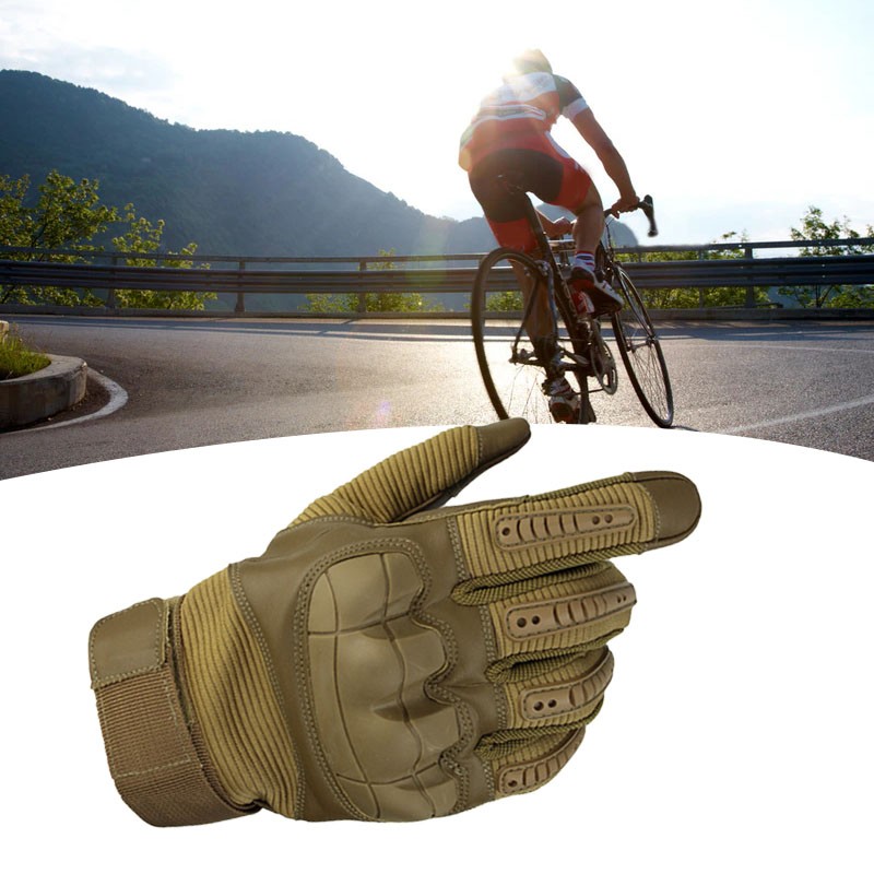 Motorcycle Gloves Hard Knuckle Breathable Good Grip Anti Slip Full