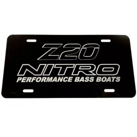 BLVD Nitro Z-20 Boats LOGO Car Tag Diamond Etched on Aluminum License Plate