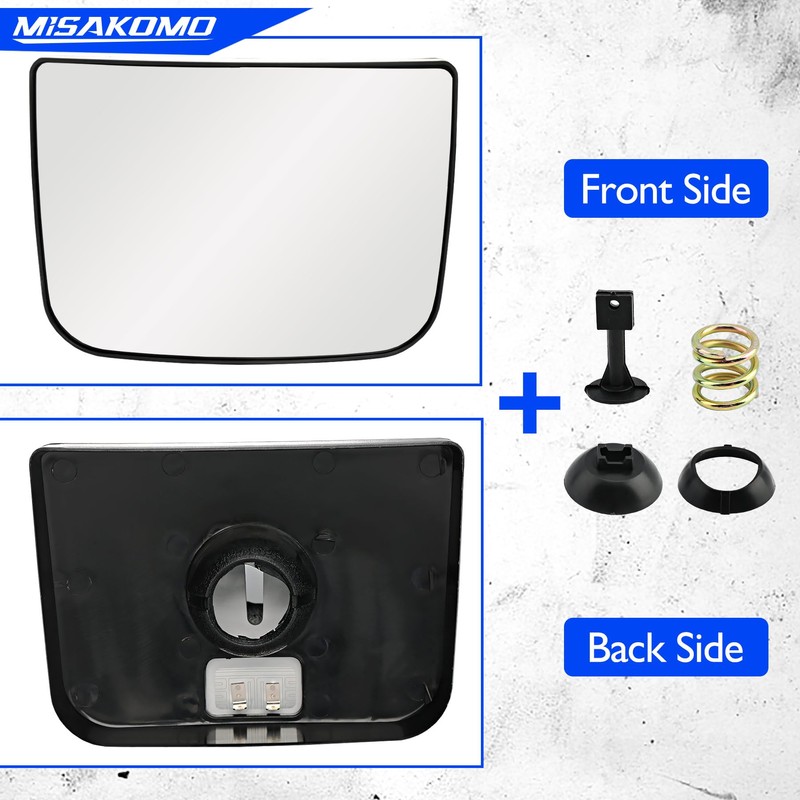 Heated Lower Convex Mirror Glass Compatible with 2008-2017 Freightliner Cascadia