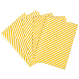 50pcs Tissue Paper,50 * 35cm Wrapping Paper Bulk for Wedding Birthday DIY Gift Decorations (Golden Stripe)