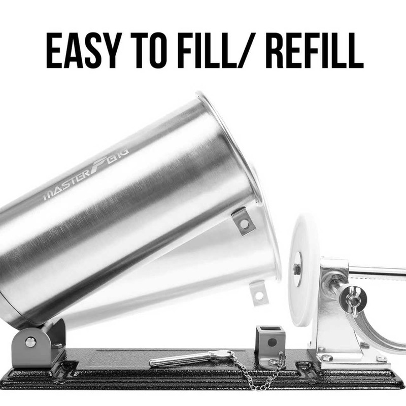 MASTER FENG 2.5 LBS Sausage Stuffer Horizontal Stainless Steel Stuffing