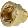 BERANMEY 2 Pack Brass Pipe Fittings, 1/2" to 3/4" Pipe