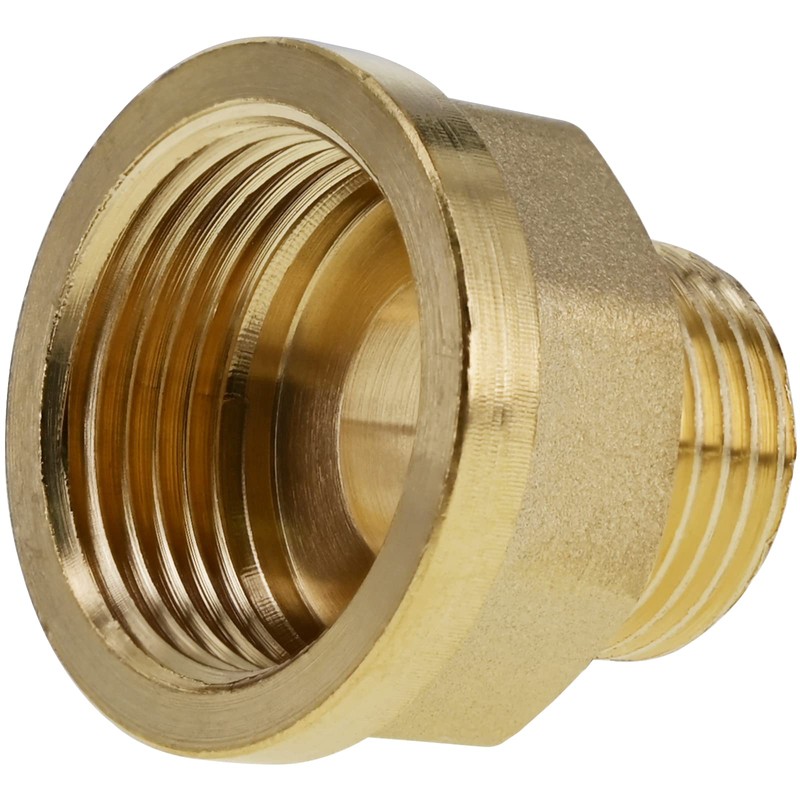 BERANMEY 2 Pack Brass Pipe Fittings, 1/2" to 3/4" Pipe