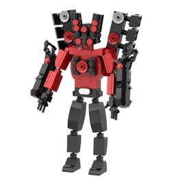 ZOYDP Skibidi Toilet Building Blocks, Skibidi Titan Speakerman, Skibidi Toilet Figures, Skibidi Toilet Titan Building Blocks, Upgraded Titanium Cameraman for Adults Children Fans (327 Pieces)