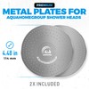 AquaHomeGroup Filtered Shower Head Replacement Spray Plates (Metal, Stainless Steel,