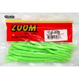 Zoom (3) Unopened Packs Zoom 6" Trick Worms Limetreuse 006-127 Brand New