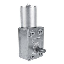 DC 12V 2 RPM Worm Gear Motor Reversible High Turbo Geared Motor with Metal Reducer for DIY Project