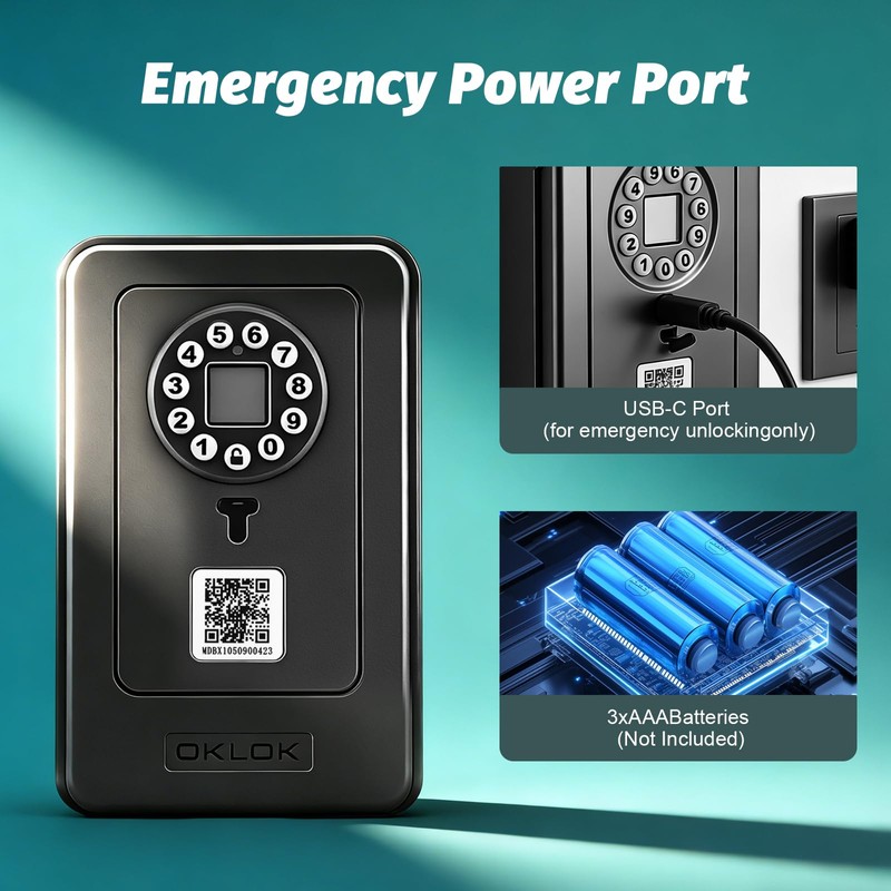 Delousiber Smart Lock Box Key Safe - APP Control &