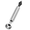 Cuchara Melon Baller, Sandía de Acero Inoxidable Melón Baller Cuchillo