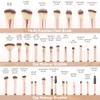 Juego De Brochas De Maquillaje Para Base, Corrector, Sombra De