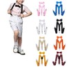 SUNTRADE Kids Clip-on Suspenders Elastic Y-Shape Adjustable with Clips and