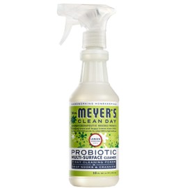 MRS. MEYER'S CLEAN DAY Probiotic Multi-Surface Spray, Made With Essential Oils And Other Thoughtfully Chosen Ingredients, Lemon Verbena, 16 fl oz