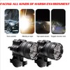 RATSTONE Additional Motorcycle Headlights, 2 Pieces LED Motorcycle Headlights, Motorcycle