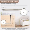 2 Pack Toy Box Hinges, Soft Close Hinges with Multi-Angle
