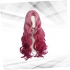 Healvian Elegant Long Curly Wig Fashion Headgear for Women Natural