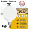 ILC G120 LED Large Globe Light Bulbs 15W, Compatible with