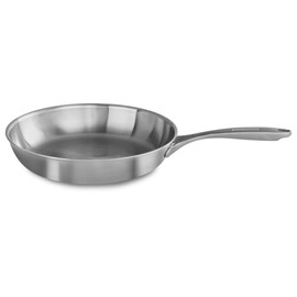 KitchenAid KC2C12SKST 5-Ply Copper Core 12" Skillet - Stainless Steel, Medium, Stainless Steel Finish