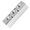 Iceyon 3 Way Pneumatic Manifold Air Distribution Block, Aluminum Alloy