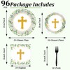 God Bless Tableware Set Baptism Plates First Holy Communion Plates