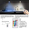 16 Color Changing Puck Light with Remote,LUXSWAY Push Lights Battery