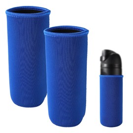 Lyreh 2pcs Water Bottle Sleeves for Owala FreeSip Plastic 25oz, Washable Neoprene Insulated Water Bottle Wrap for Retaining Temperature & Avoiding Damage (Blue)