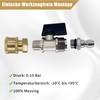 1/4 inch compressed air shut-off valve: compressed air quick release