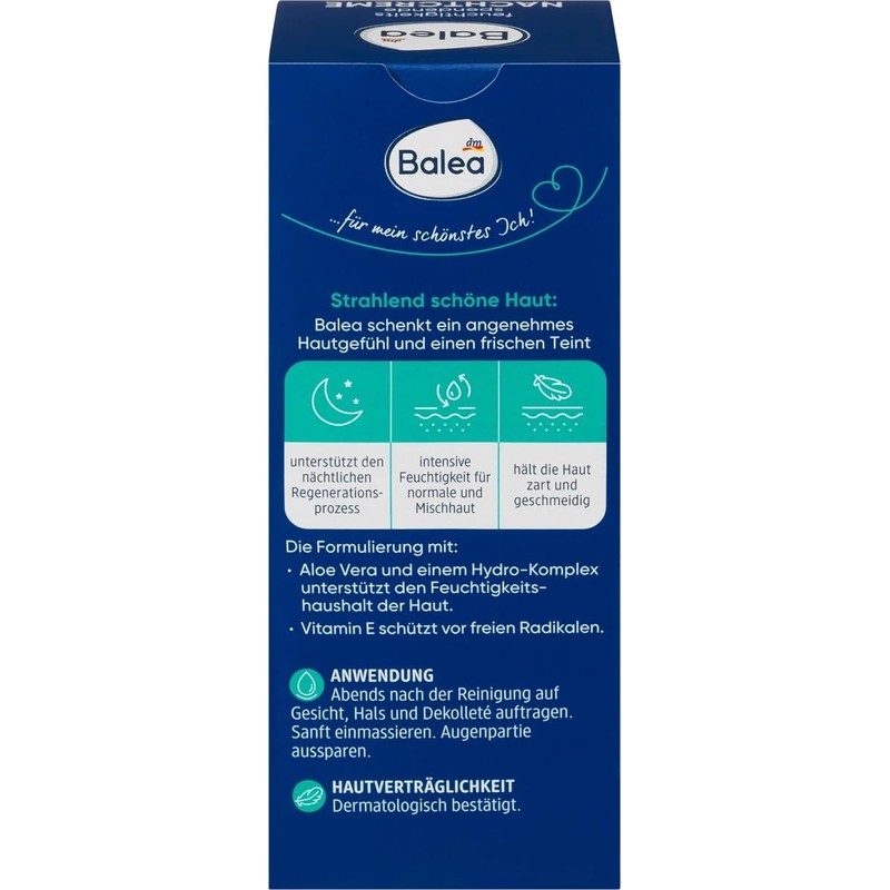 Balea Day Cream and Night Cream for Normal and Combination