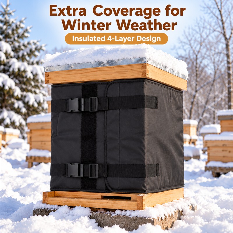 Beehive Insulation Wrap for Winter Protection – 75.2" × 23.5"