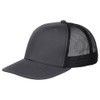 Lids Blank Slam Dunk Trucker Adjustable Snapback Hat, Charcoal/Black, One