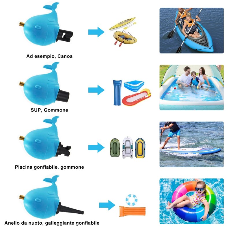 SUP Pump Adapter (Blue)