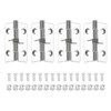 sourcing map Small Acrylic Hinges Plastic Spring Clear Hinge 45